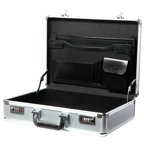 metal box briefcase style|hard case briefcase for men.